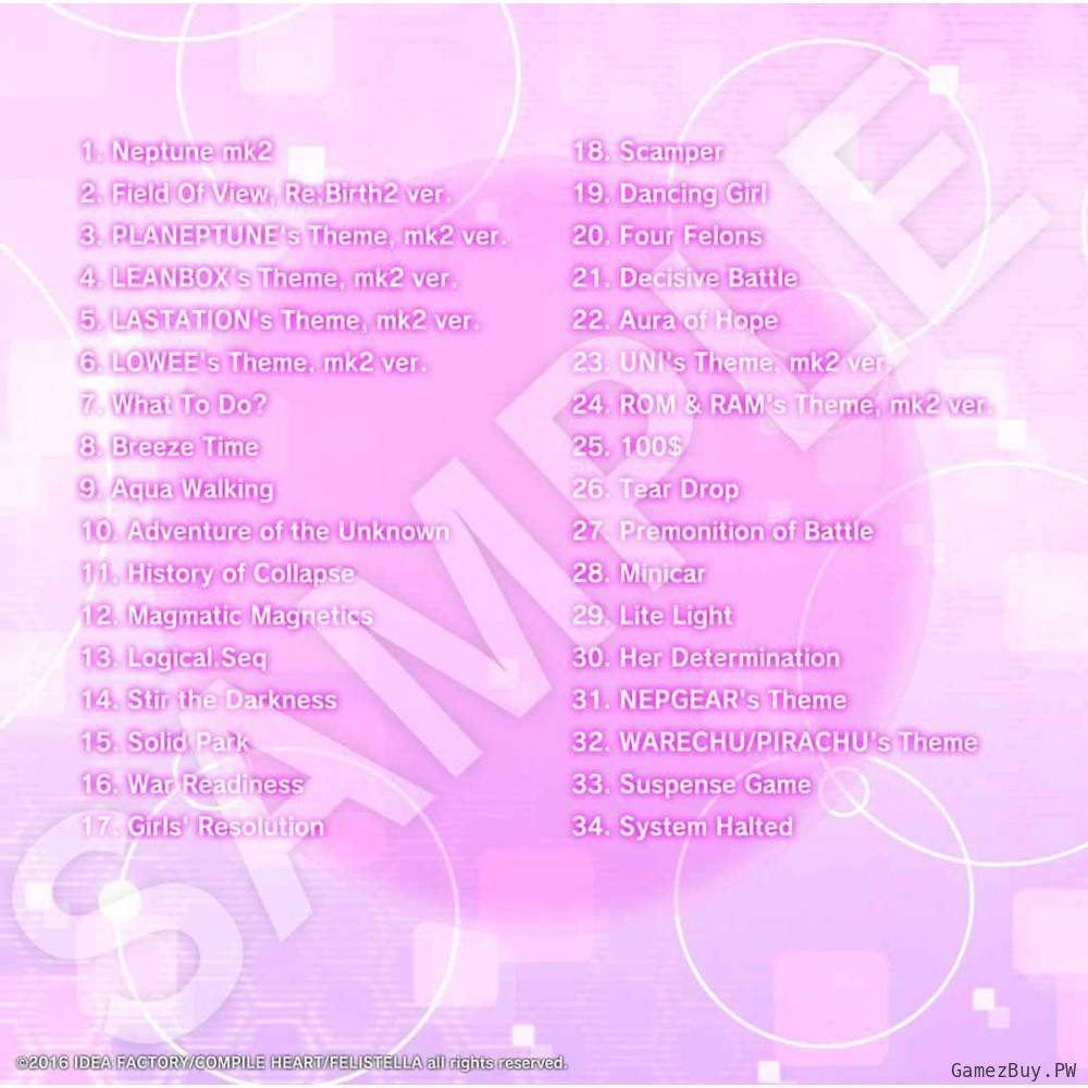 Hyperdimension Neptunia Re;Birth2: Sisters Generation Deluxe DLC