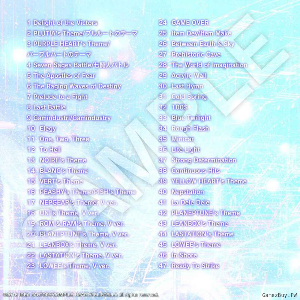 Hyperdimension Neptunia Re;Birth3 V Generation Deluxe DLC