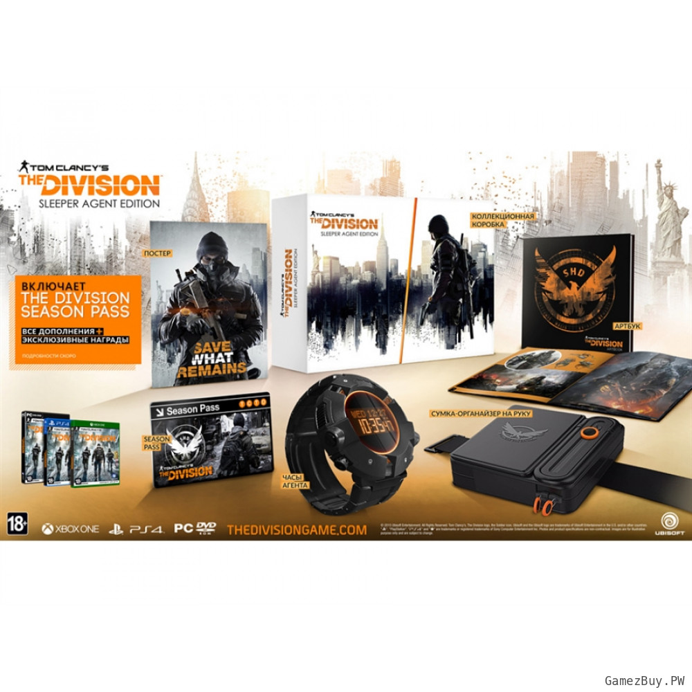 Коллекционное издание Tom Clancy's The Division. Sleeper Agent Edition PS4