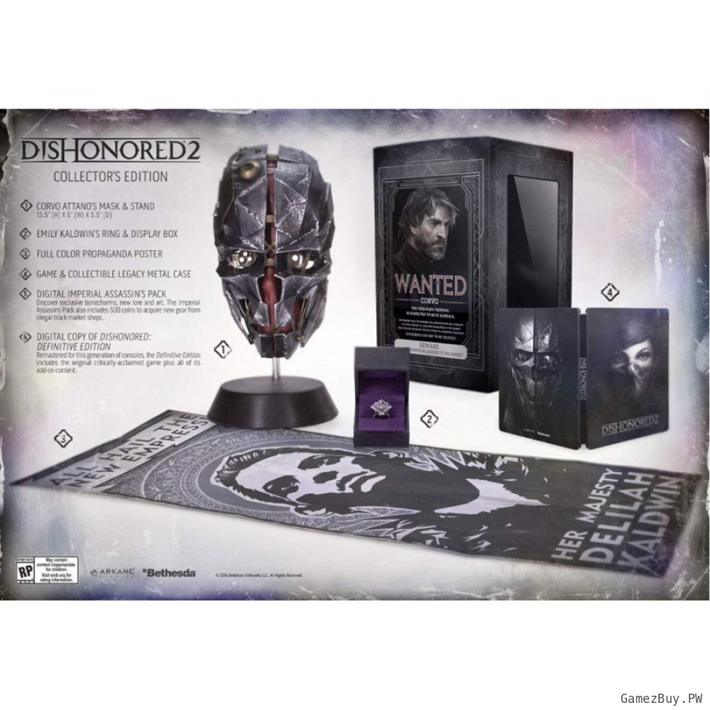Коллекционное издание Dishonored 2 Premium Collector's Edition Xbox One