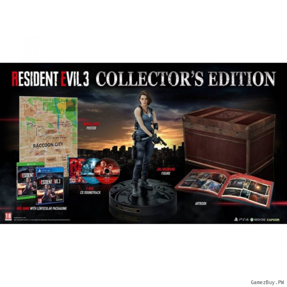 Коллекционное издание Resident Evil 3 Remake Collector’s Edition PS4