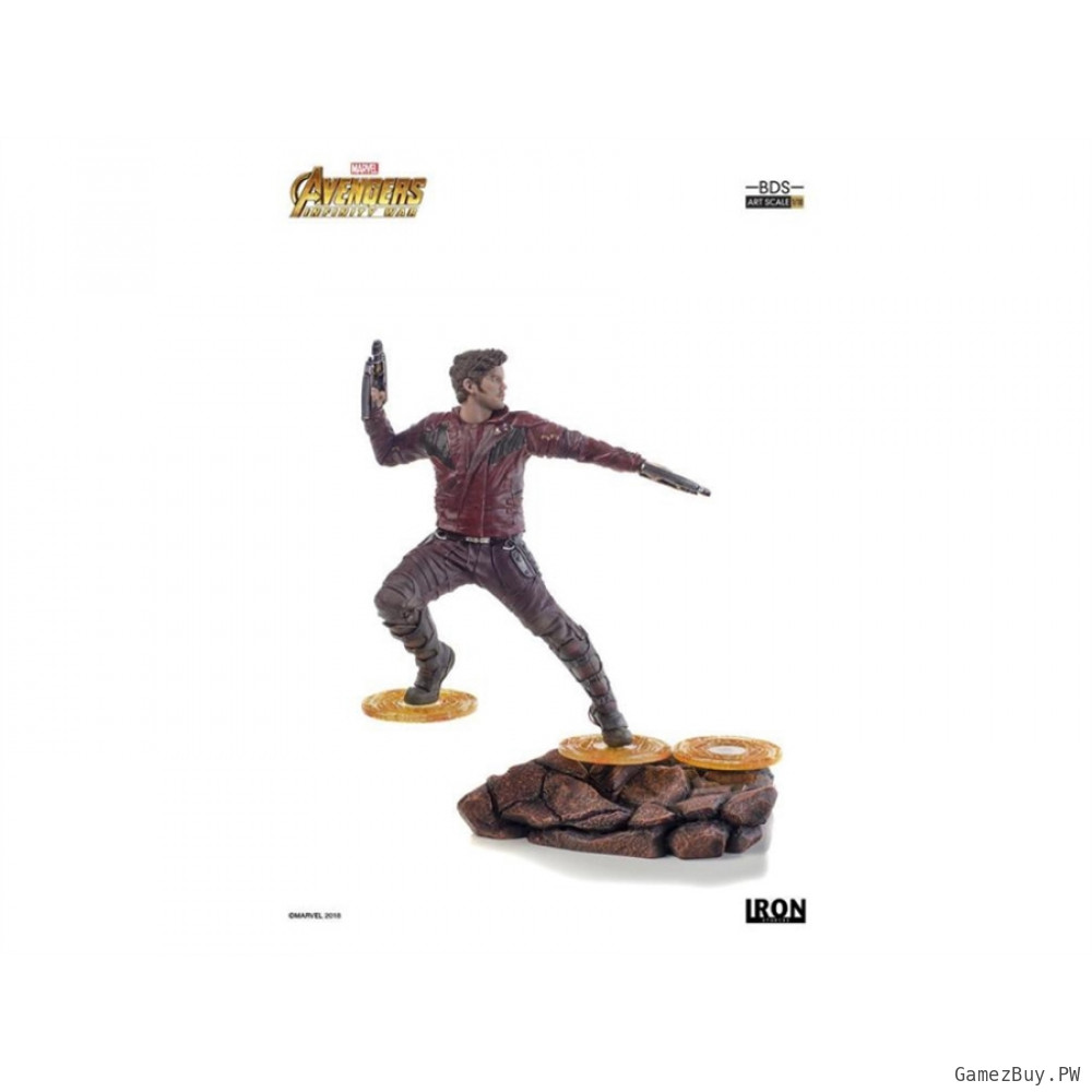 Статуя из фильма Мстители: Война бесконечности - Звездный Лорд (Star-Lord) Battle Diorama Series