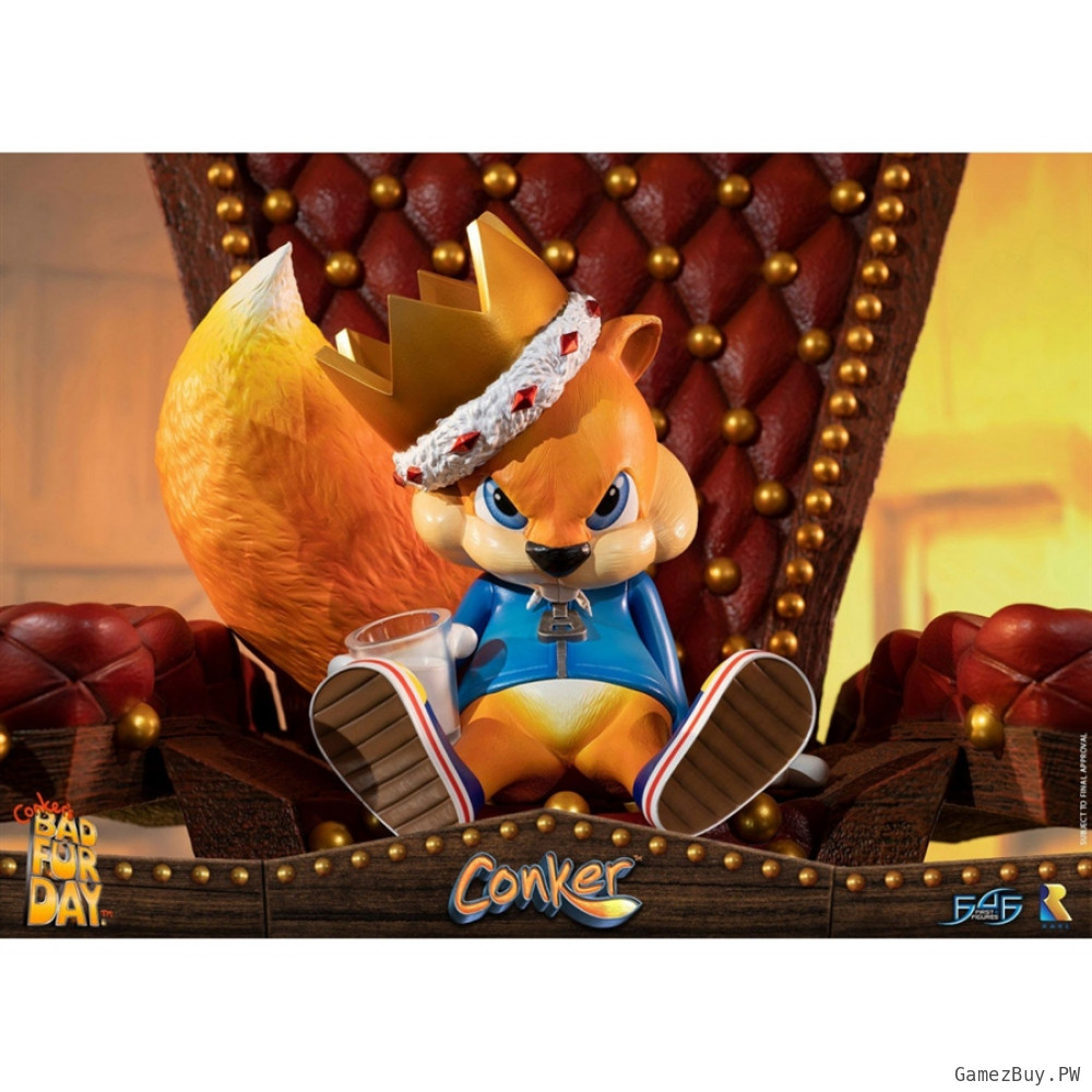 Статуя из игры Conker’s Bad Fur Day - Конкер на троне (Conker)