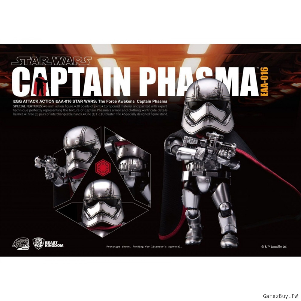 Фигурка из фильма Звёздные войны: Пробуждение силы - Капитан Фазма (Captain Phasma) Egg Attack