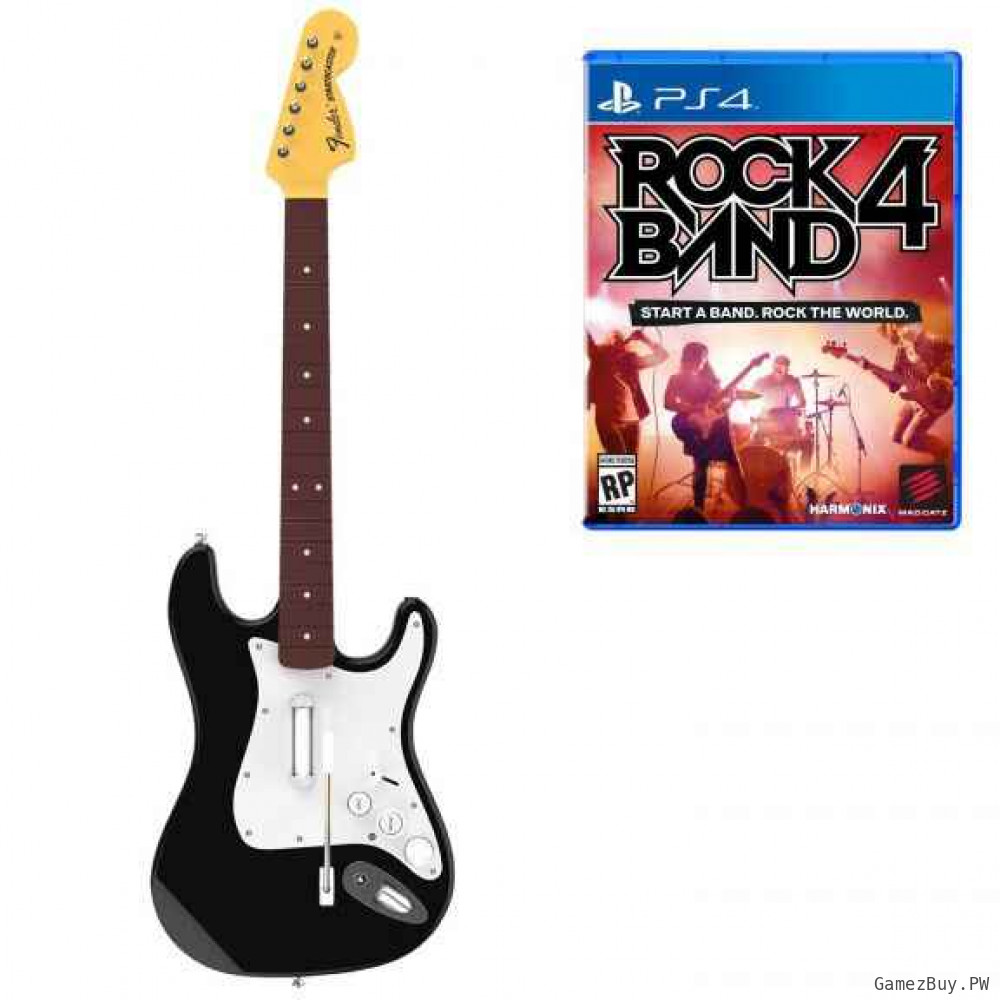 Rock Band 4 Stratocaster Bundle (Игра + Гитара)  + Доставка в Москву